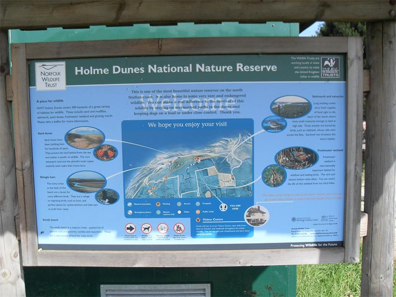 Holme NWT information board